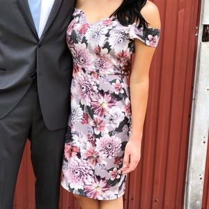 Floral Off-The-Shoulder Midi Dress